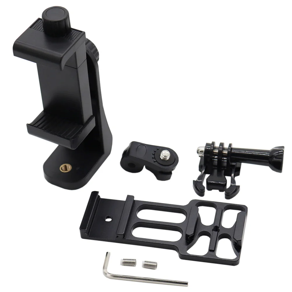 Pistola táctica Airsoft de 20mm, soporte de cámara de teléfono con montaje en riel Picatinny para teléfonos móviles Iphone, cámara deportiva Gopro, nuevo estilo - imagen 3
