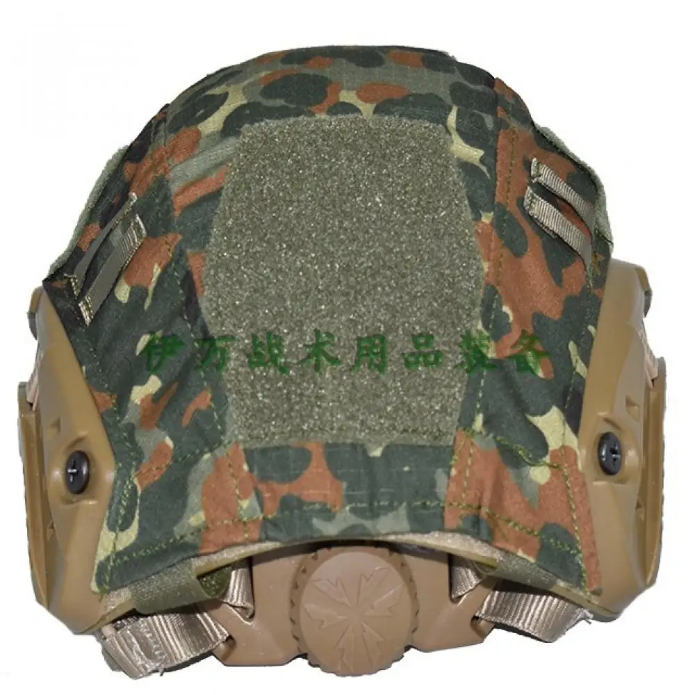 Cubierta de casco de camuflaje alemán, accesorios para equipo táctico de caza, talla M, Flecktarn - imagen 5
