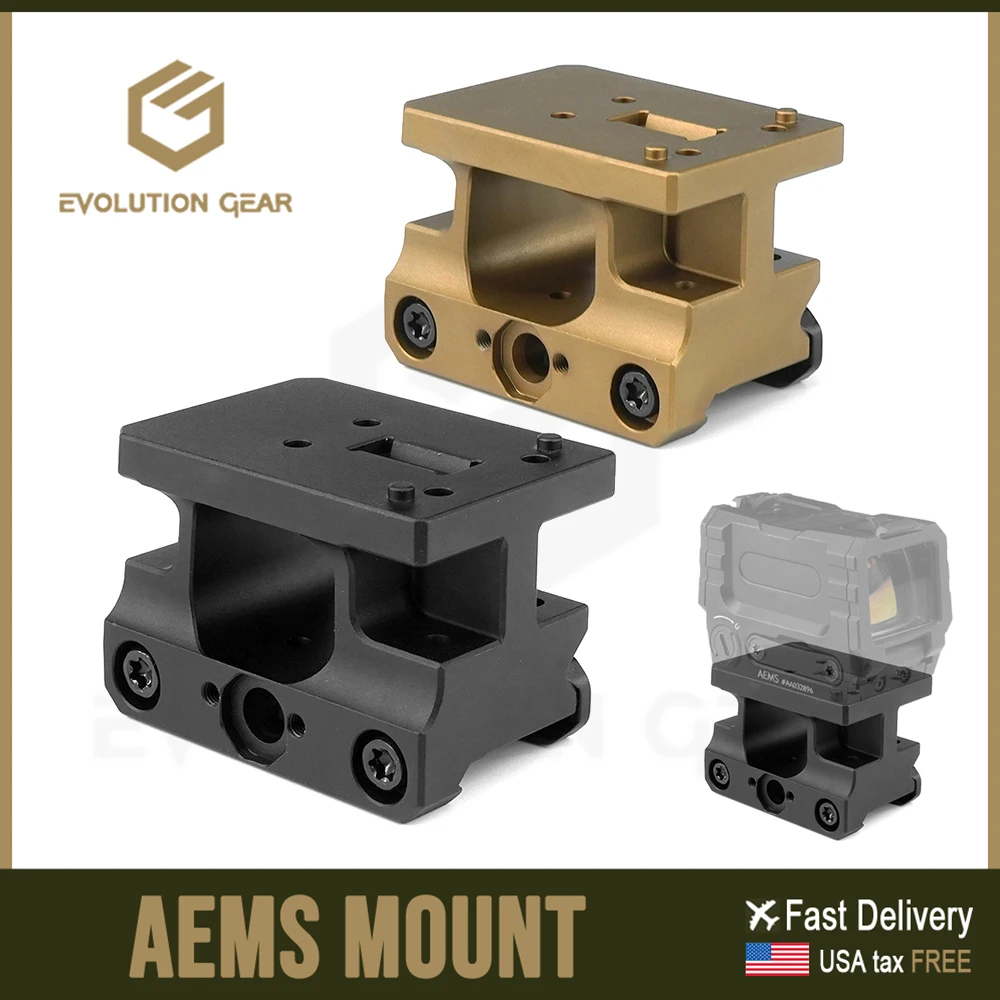 AEMS FAST Mount montura óptica Picatinny alta FDE táctica - imagen 5