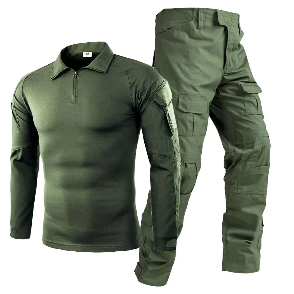 Trajes tácticos, uniforme de combate, traje de camuflaje para hombre, Tops Tatico, conjuntos de caza de camuflaje para Paintball Airsoft, pantalones Cargo resistentes al desgaste - imagen 3