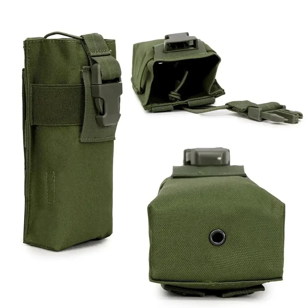 Bolsa táctica Molle para walkie-talkie, bolsa de cintura, soporte para deportes al aire libre, Camping, Radio, revista, bolsillo Mag - imagen 2