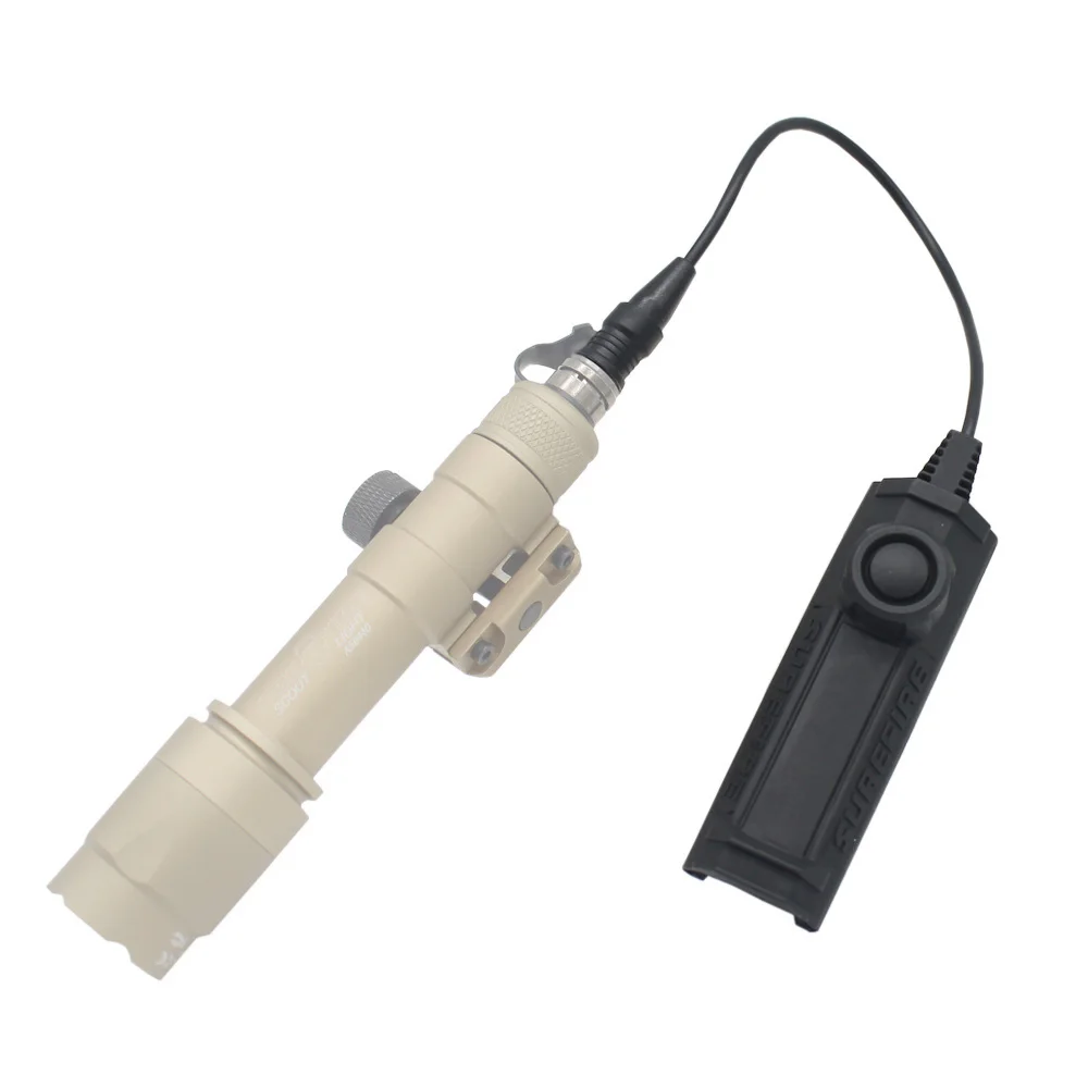 Interruptor de presión táctico de doble función M300 M600 interruptor remoto enchufe SF para accesorios de luz de arma de caza Picatiny de 20mm - imagen 3