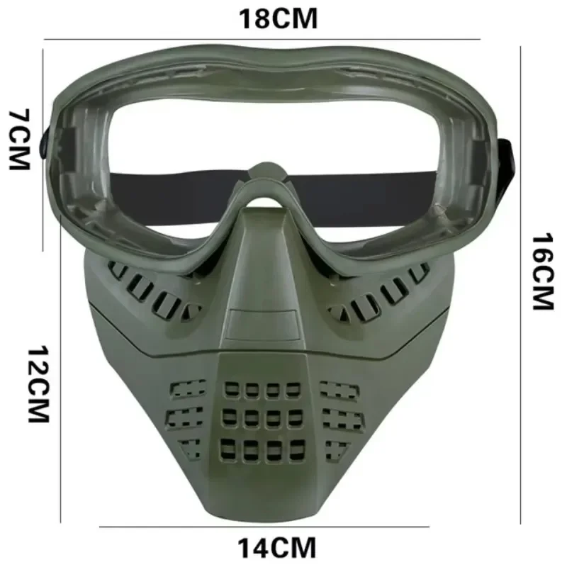 Gafas tácticas de cara completa para tiro, máscara antiniebla desmontable CS Paintball, protección para caza, accesorios deportivos Airsoft - imagen 3
