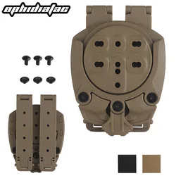 Funda táctica MOLLE giratoria 360° cuero para pistola
