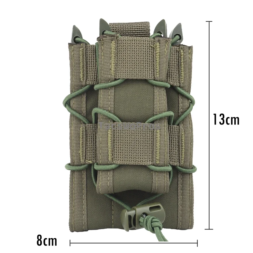 Bolsas magnéticas de caza de 5,56mm, 7,62mm y 9mm, bolsas tácticas ajustables para Rifle de tiro de Paintball, bolsas para revistas, linterna Molle, bolsa para cuchillos - imagen 2