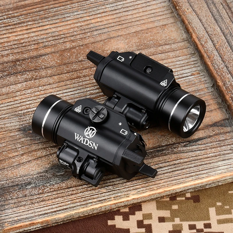 TR-1 táctico WADSN con láser rojo verde, luz blanca, linterna colgante de Metal, pistola para la caza, luz de exploración, luz LED Airsoft Glock 17 18 - imagen 2