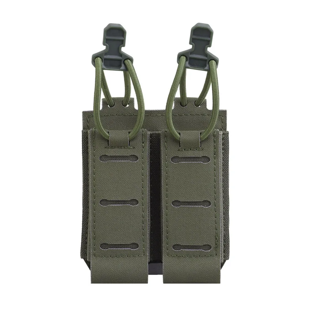 Bolsa para revistas de pistola Assaulter de 9mm, 2,0, liberación rápida, caza, tiro, Airsoft, doble bolsa Mag, cinturón táctico MOLLE, chaleco, equipo - imagen 3