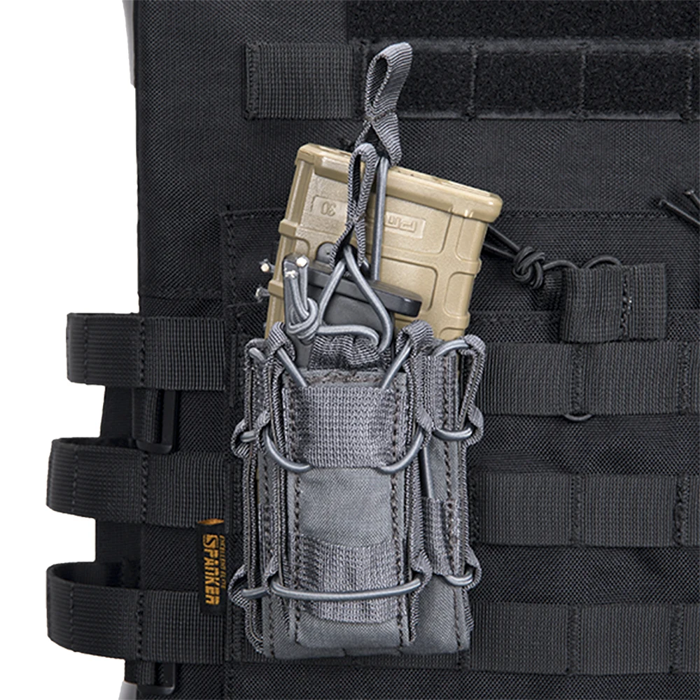 Bolsa táctica para cargador de pistola M4 +, cinturón Molle doble Mag para M4 M14 M16 G36 AR15