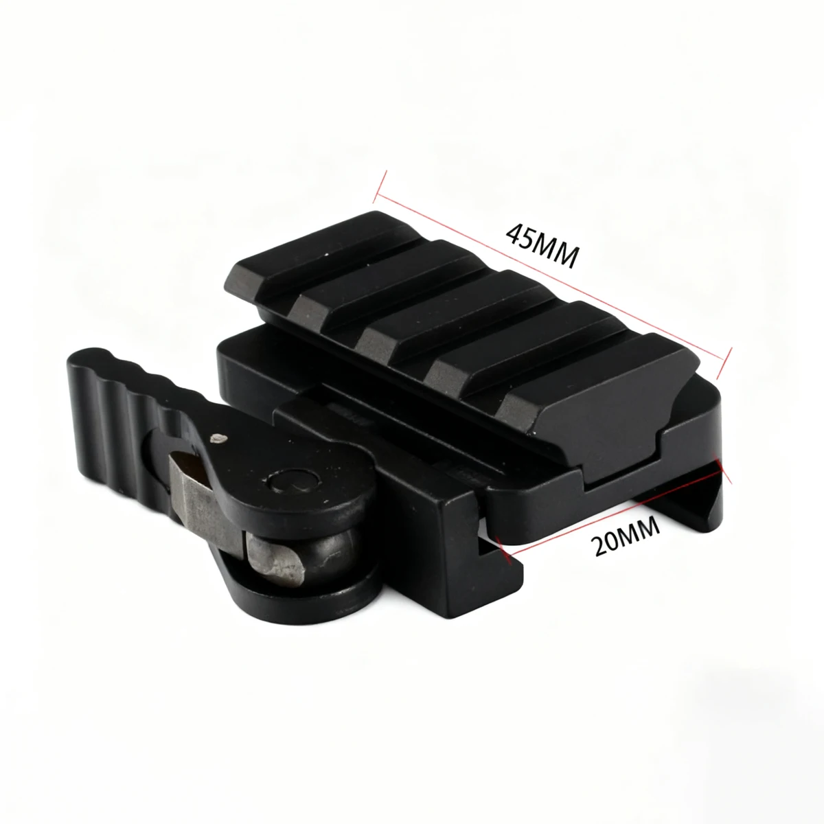 Base de montaje en riel táctico QD de 20mm RM SR VISM Red Dot Sight Raiser Mount soporte de desmontaje rápido de Metal con Base de mango QD - imagen 4