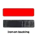 red IRON-ON