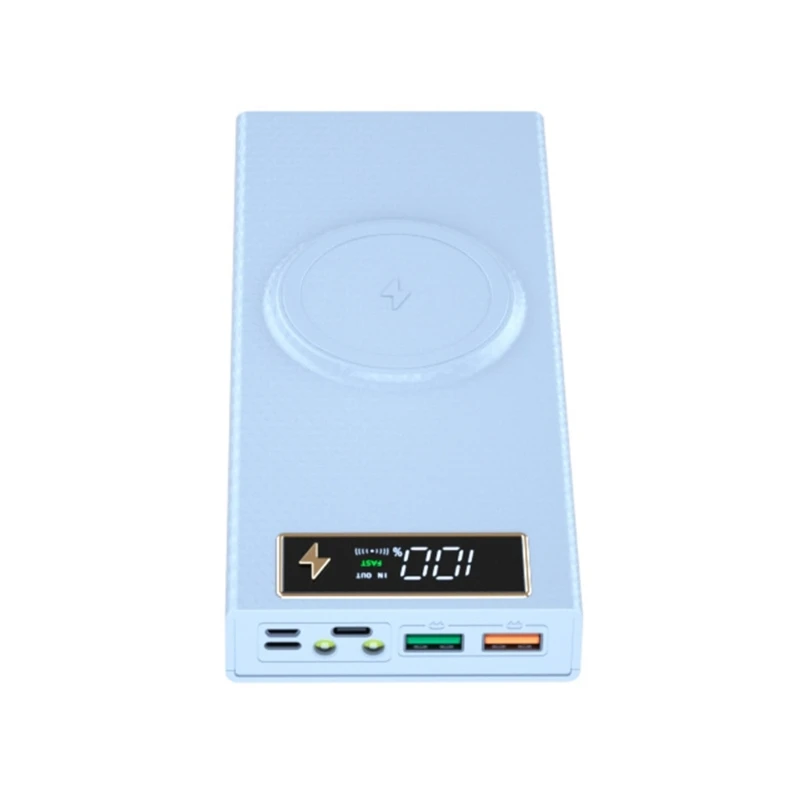 Caja soporte batería para banco energía DIY, compatible con carga inalámbrica/carga rápida, envío directo - imagen 3