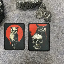 Parche calavera visión nocturna - brazalete táctico cuervo militar