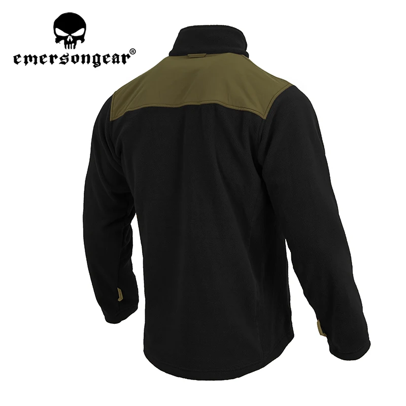 Emersongear-Chaqueta de forro polar Lable Tactical LT Middle Leve, abrigo cálido de invierno, abrigo de media capa, Camping al aire libre, senderismo, caza BK - imagen 4