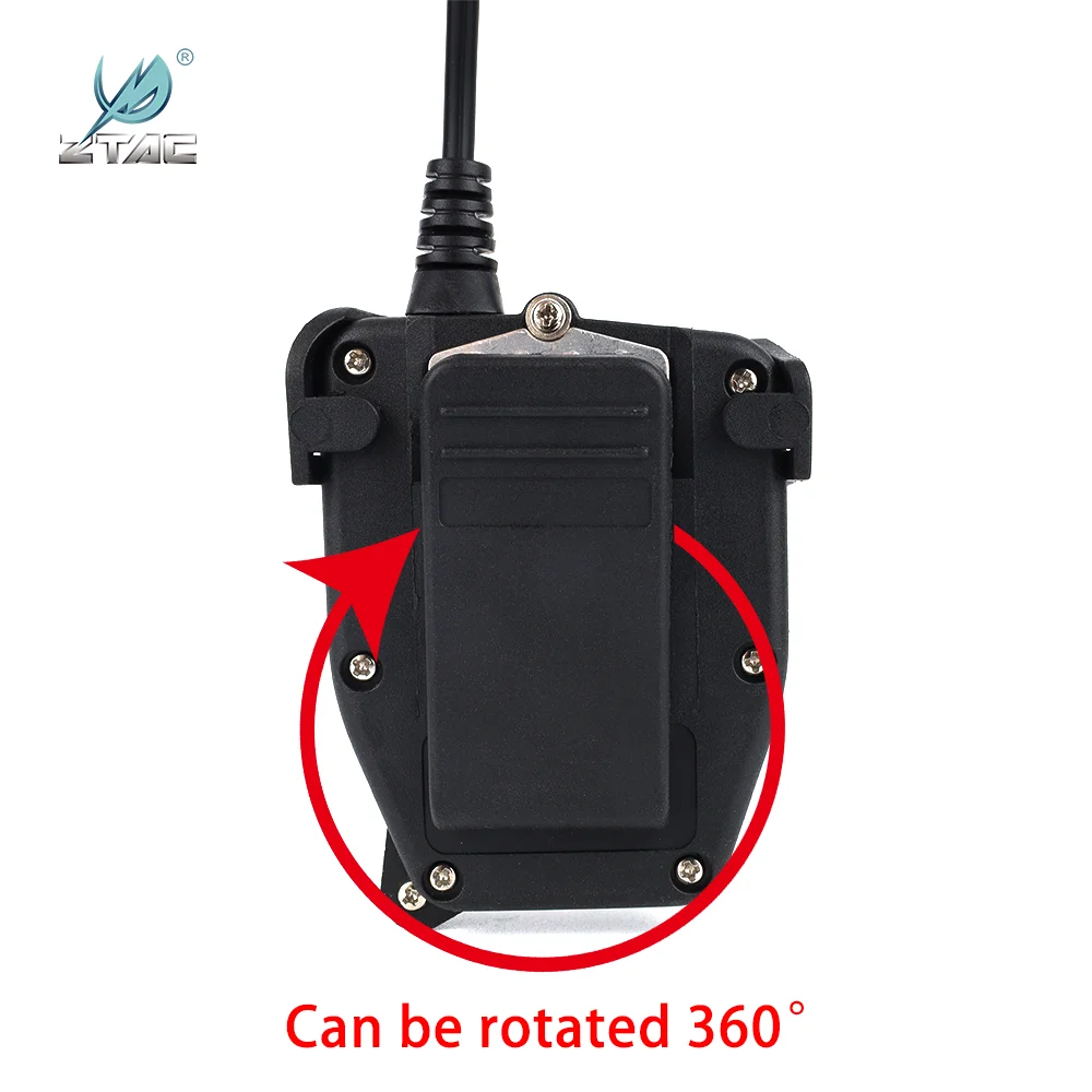 Z-tactical Bowman Elite II auriculares militares PTT para Motorola Kenwood Icom Midland Phone Radio Z112 para Wargame - imagen 3