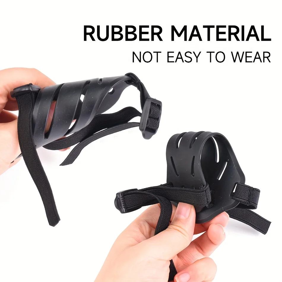 Protector de brazo de tiro con arco de silicona de 4 colores, arco recto dibujado, protector de tiro con arco tradicional, accesorios protectores con hebilla ajustable - imagen 3