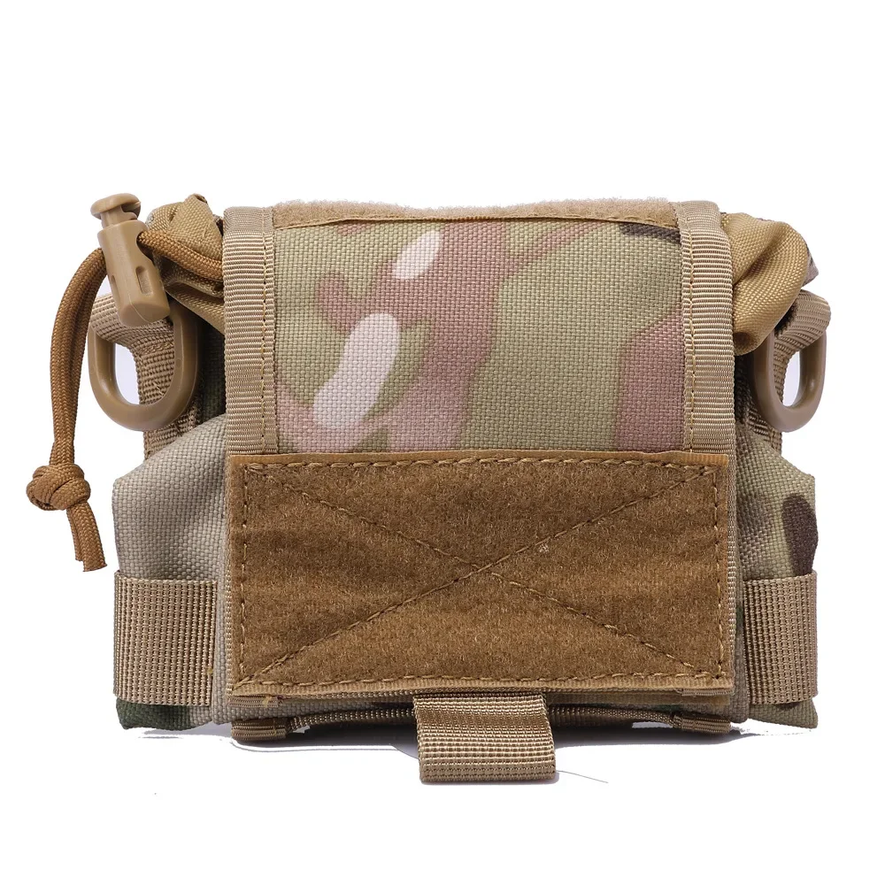 Bolsa de botella de agua táctica Molle plegable, deportes al aire libre, caza, Camping, senderismo, pesca, soporte de tetera plegable, bolsa de cintura - imagen 5