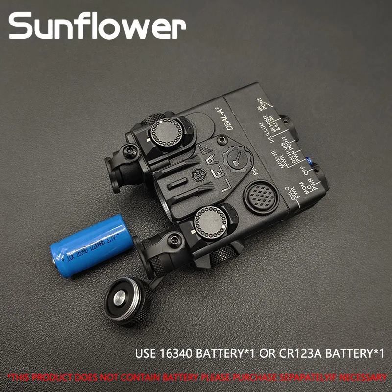 Airsoft-DBAL-A2 táctica láser IR, luz estroboscópica para arma de caza, rojo y verde, DBAL, PEQ15 - imagen 5