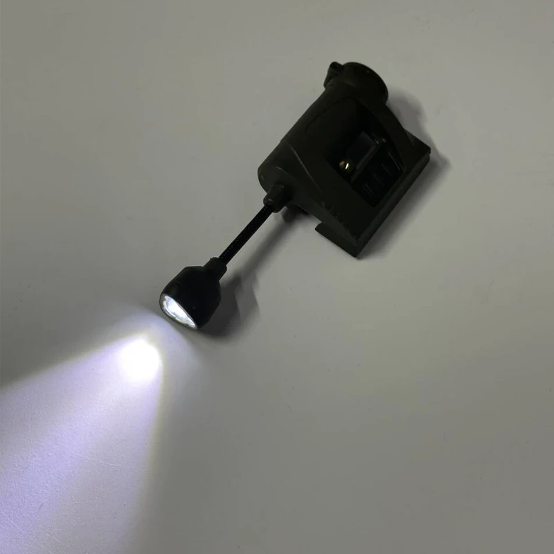 Luz LED táctica para casco de 3 modos para actividades nocturnas al aire libre para caza, militar, ciclismo y pesca linterna impermeable - imagen 4