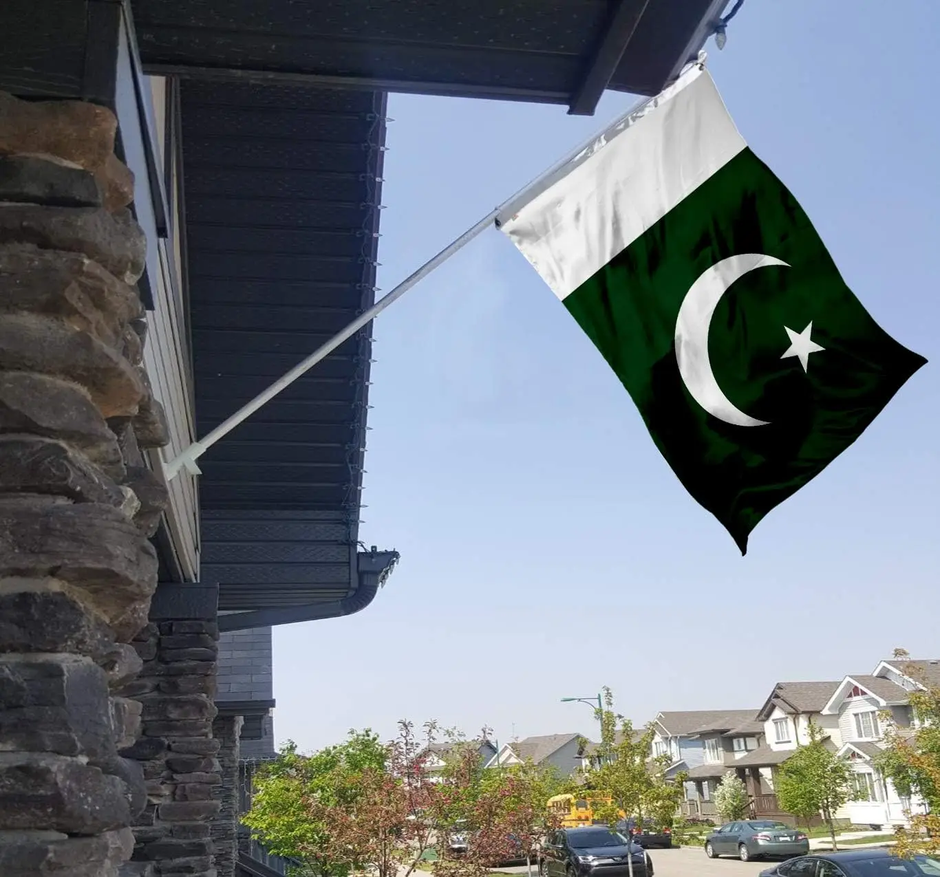 90x150cm 3x5 pies PAK PK República Islámica Paquistaní Bandera de Pakistán - imagen 3