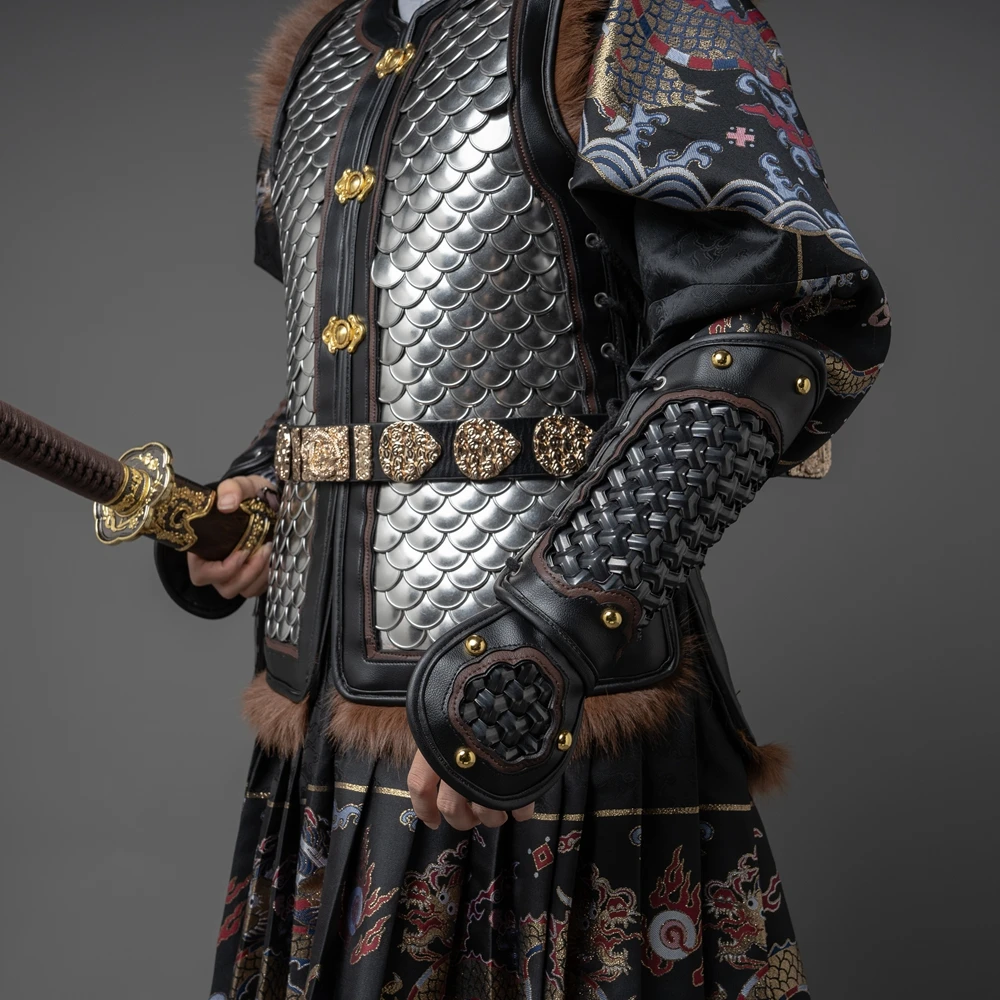 Protectores de brazo y muñeca de armadura Shanwen, accesorios de ropa de peces voladores, tácticas al aire libre, 1 par - imagen 3