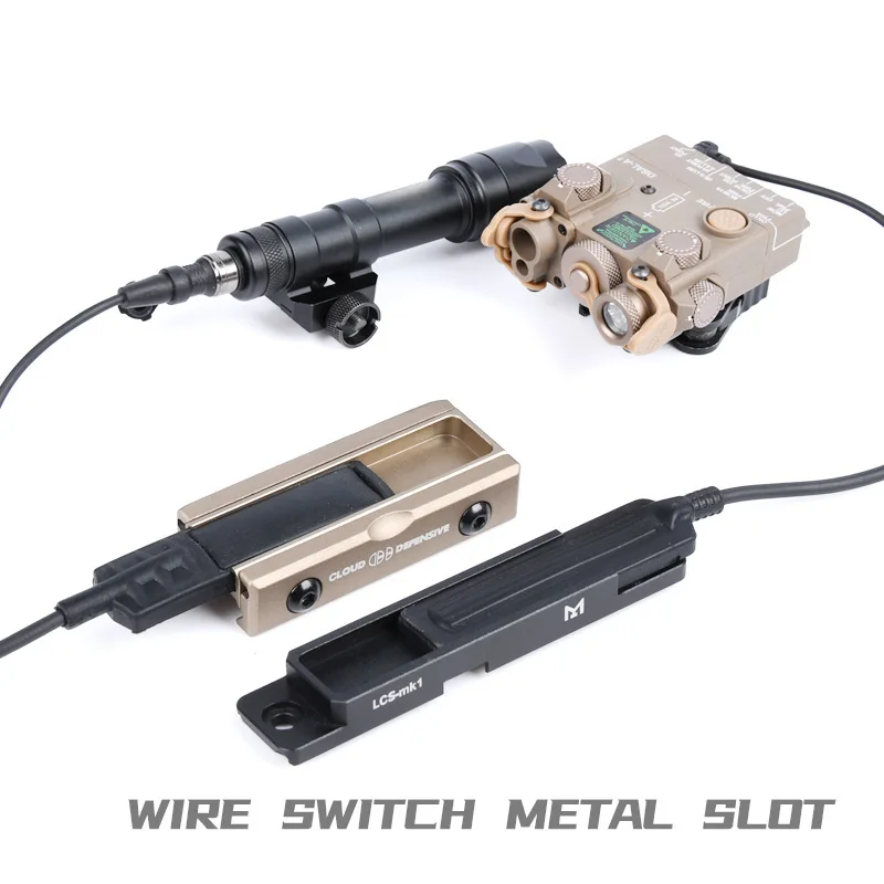 Surefir-M600 M300 Scout Light, linterna DBAL, interruptor de almohadilla de presión remota, Mlok Keymod, placas de montaje de riel de 20mm, accesorios para Airsoft - imagen 2