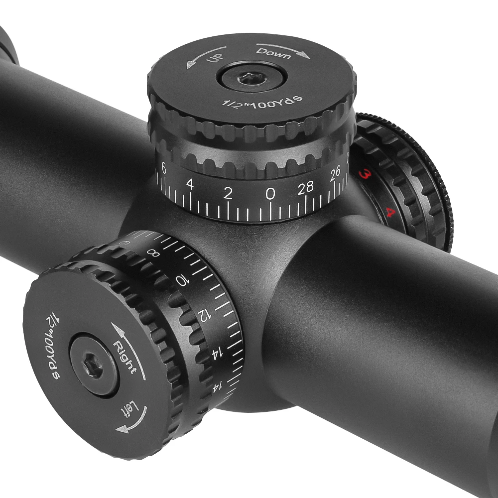 SPINA OPTICS Mira de Rifle Táctica LPVO 2-12x44 para Caza 3-150m, Enfoque Rápido, Compatible con Rifles .22LR y Todas las Armas de Aire PCP - imagen 5