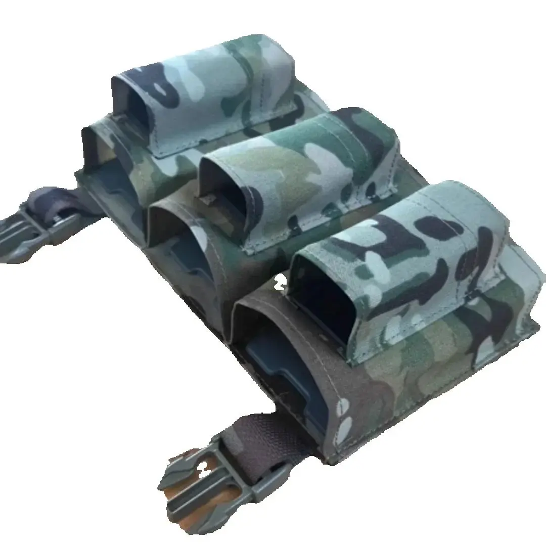 5.56 3+3 Triple seis en uno Attack Panel frontal Chaleco táctico Paquete de accesorios bolsa molle - imagen 3