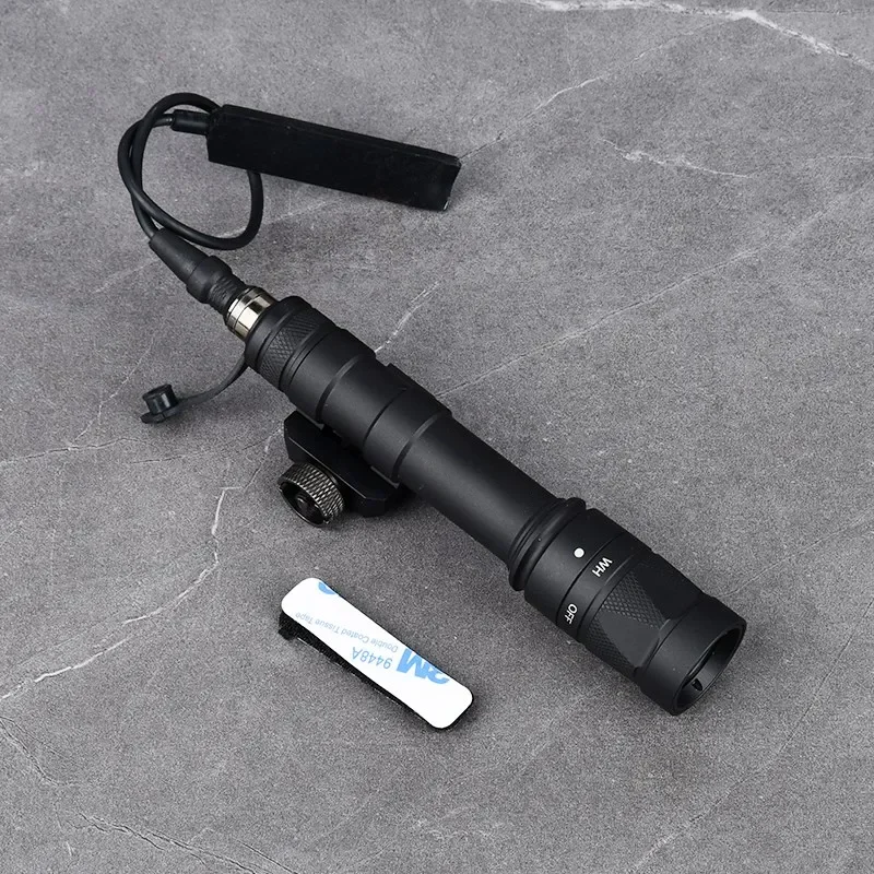 WADSN-Luz LED blanca para arma táctica, lámpara de Metal CNC para Rifle de caza, apto para riel Picatinny de 20mm, SF M600 M600W Surefir - imagen 5