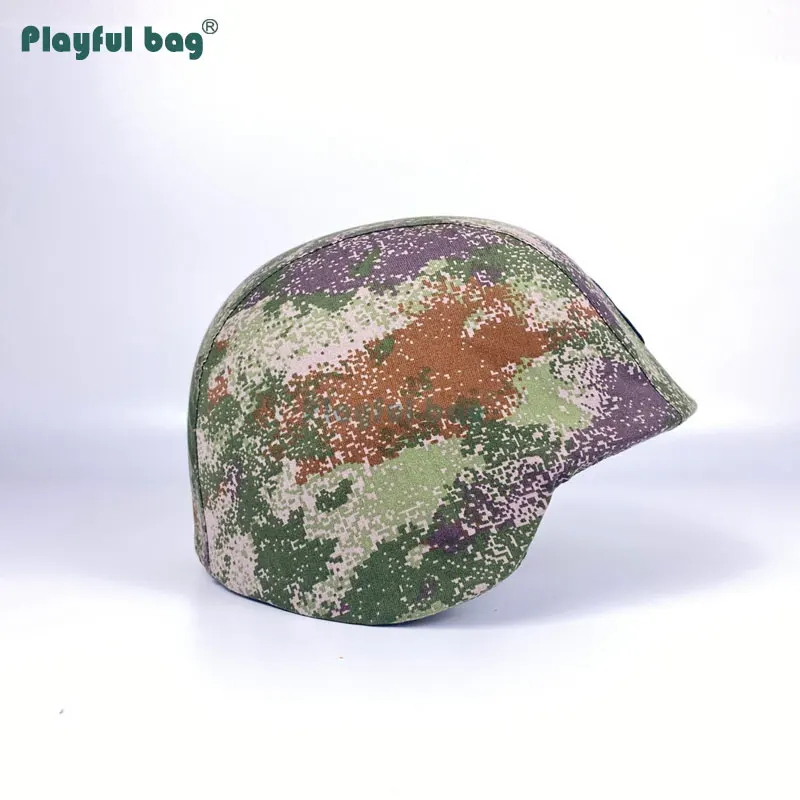 Funda de casco de camuflaje, bolsa juguetona, material de poliéster, cubierta de casco estilo camuflaje del desierto de la selva al aire libre, AQB75 - imagen 4