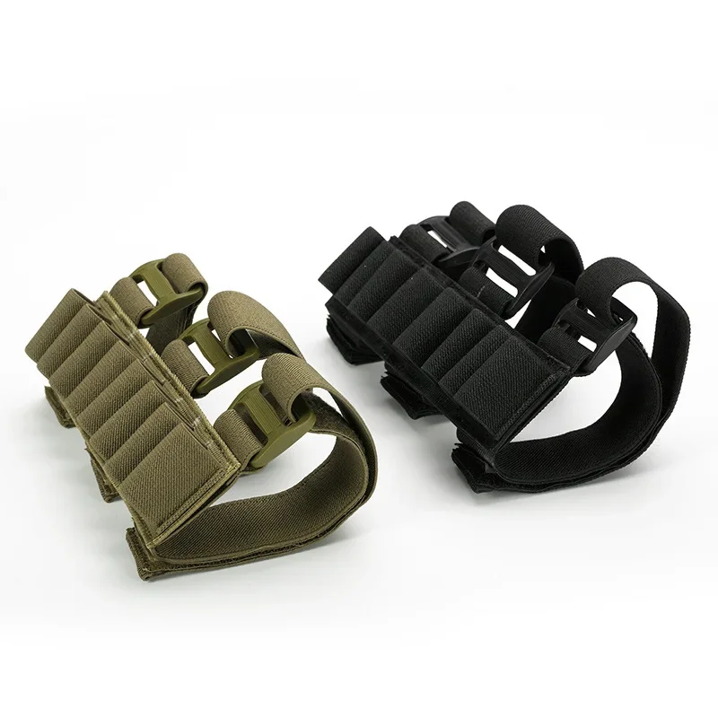 Soporte táctico de 8 agujeros para escopeta, marco de carcasa de calibre 12, bolsa de munición de nailon ajustable, accesorios de caza para Airsoft, bolsa Molle - imagen 2