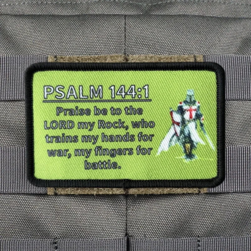 Brazalete con estampado Paladin, parche táctico para ropa, insignia de moral, gancho, parches militares, pegatinas para mochila