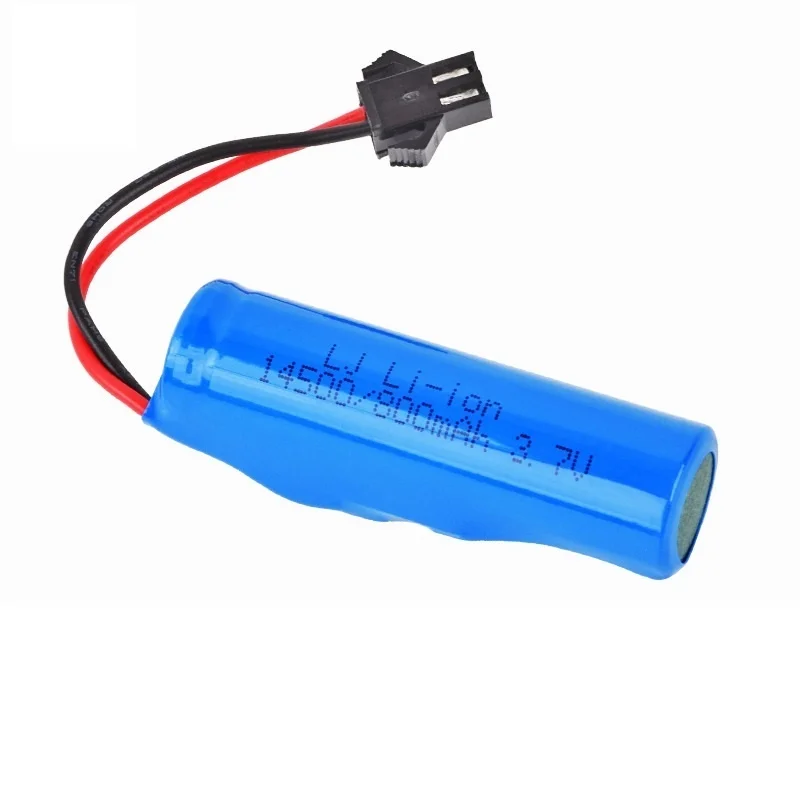 Para C2 D828 3,7 V 800mAh 14500 batería Lipo para juguetes RC coche recargable Baot tanque pistola camión tren motocicletas 3,7 V batería - imagen 5