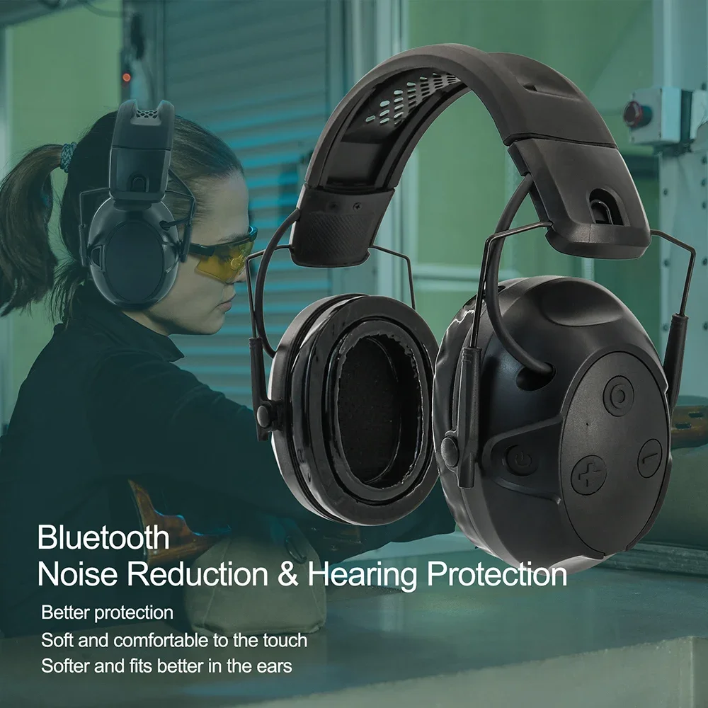 Auriculares tácticos G500, cascos electrónicos por encima de la oreja, con cancelación de ruido, para tiro y caza, Airsoft, Bluetooth, TAC-SKY - imagen 5