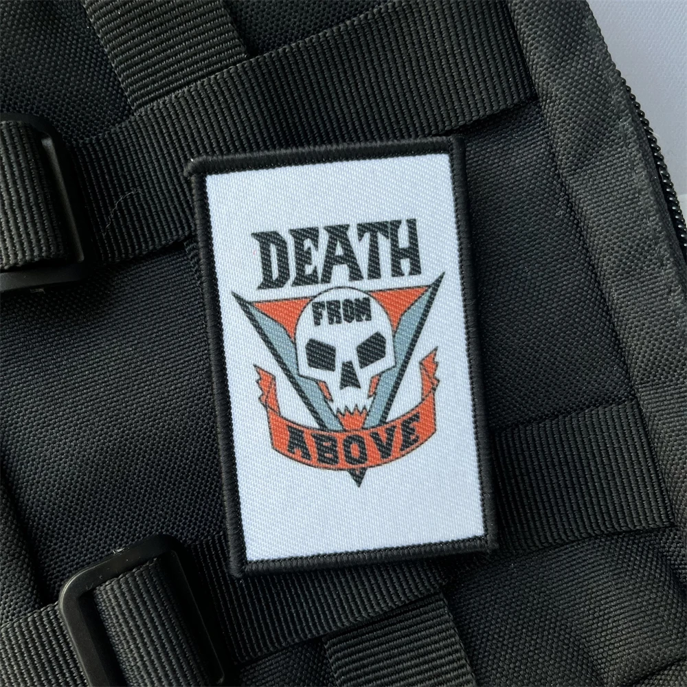 Starship Troopers-parches tácticos de moral para ropa, parche de gancho y bucle impreso, pegatina para mochila militar - imagen 5