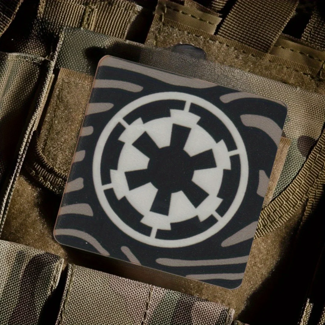 Capítulo de identificación reflectante luminoso, parche de gancho y bucle de PVC, insignia de moral táctica, pegatina para mochila del ejército militar - imagen 5