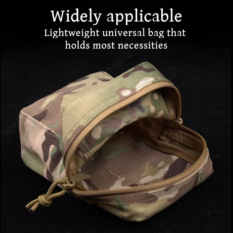Bolsa GP liviana para acampar al aire libre, montaje Mollle ampliamente aplicable, con orificios de drenaje - imagen 3