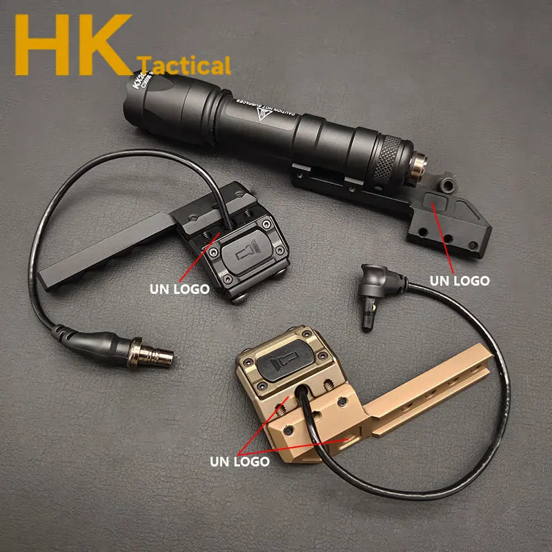 ModButton interruptor de presión con soporte de extensión lateral Un Mount DBAL NGAL M300 M600 armas tácticas linterna y soporte láser - imagen 2