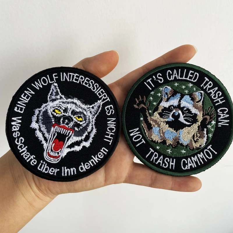 Parche bordado de esquadrón de calavera táctica vikinga, emblemas de lobo, parche de invasión nórdica, insignia militar See You In Valhalla - imagen 2