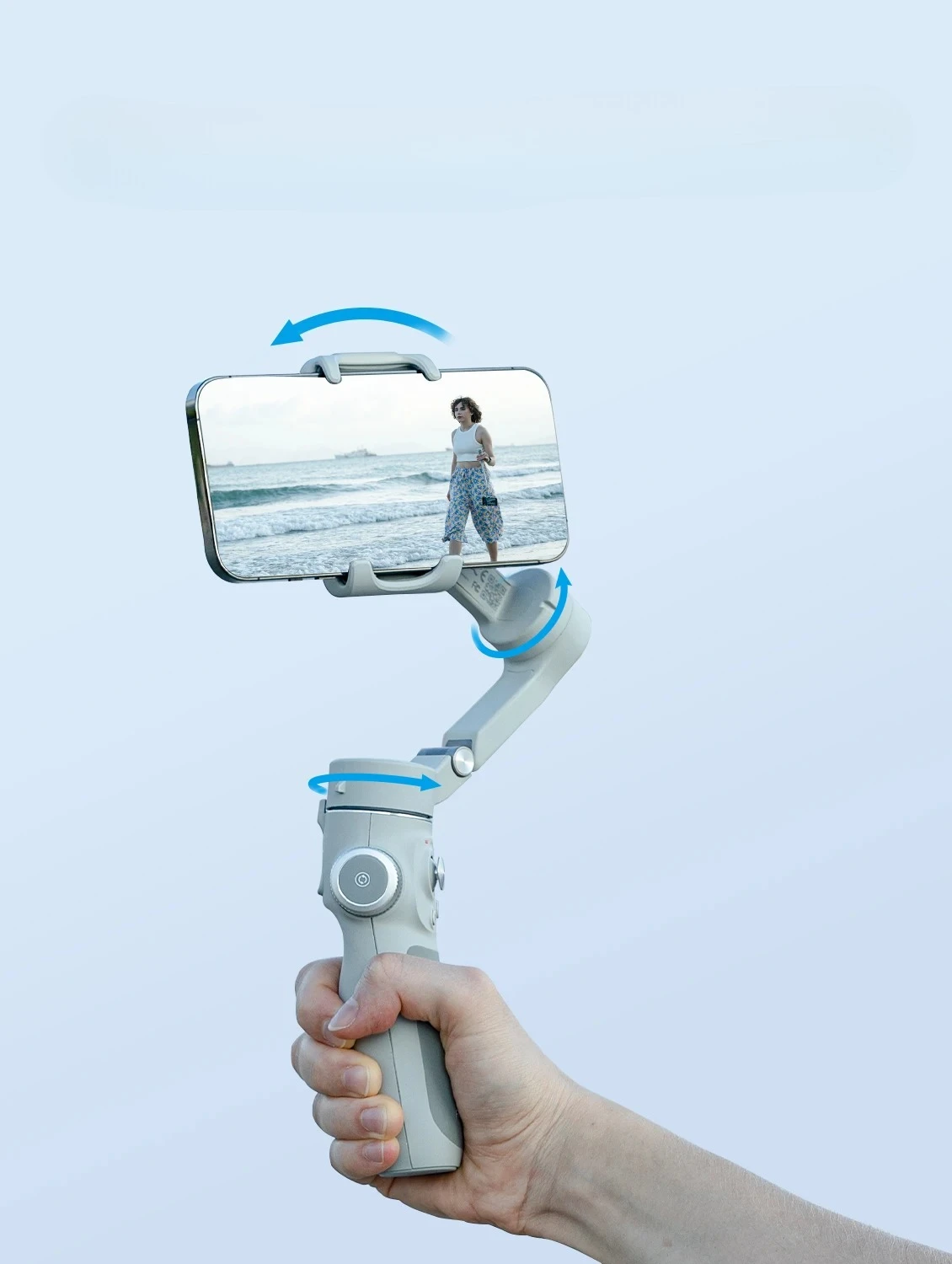 Kit VB4 Estabilizador portátil para teléfono inteligente: cardán de 3 ejes, seguimiento facial, luz de relleno y palo selfie incorporado - imagen 2