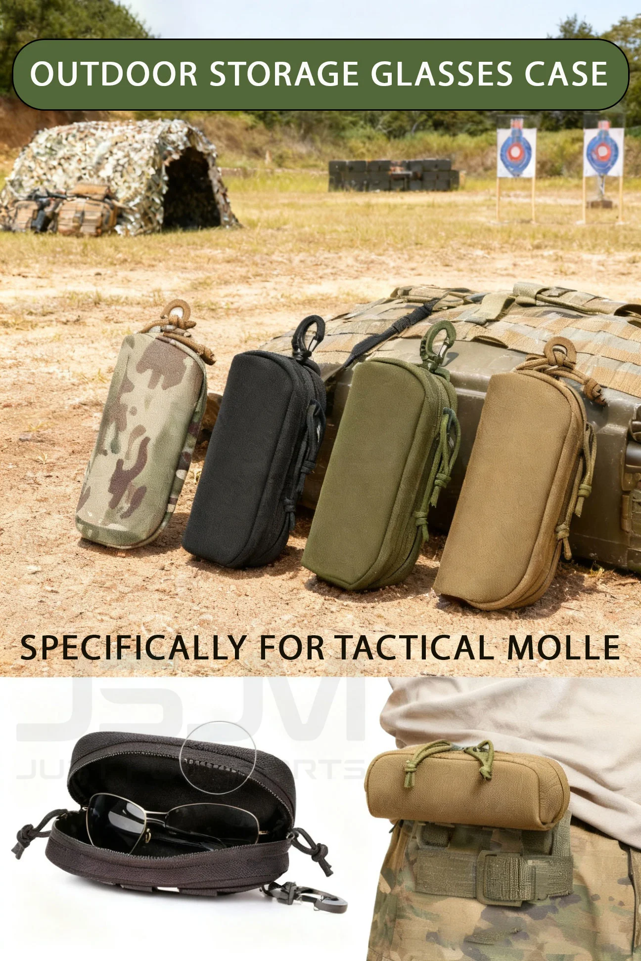 Funda táctica MOLLE para gafas – Resistente a impactos y EDC - imagen 2