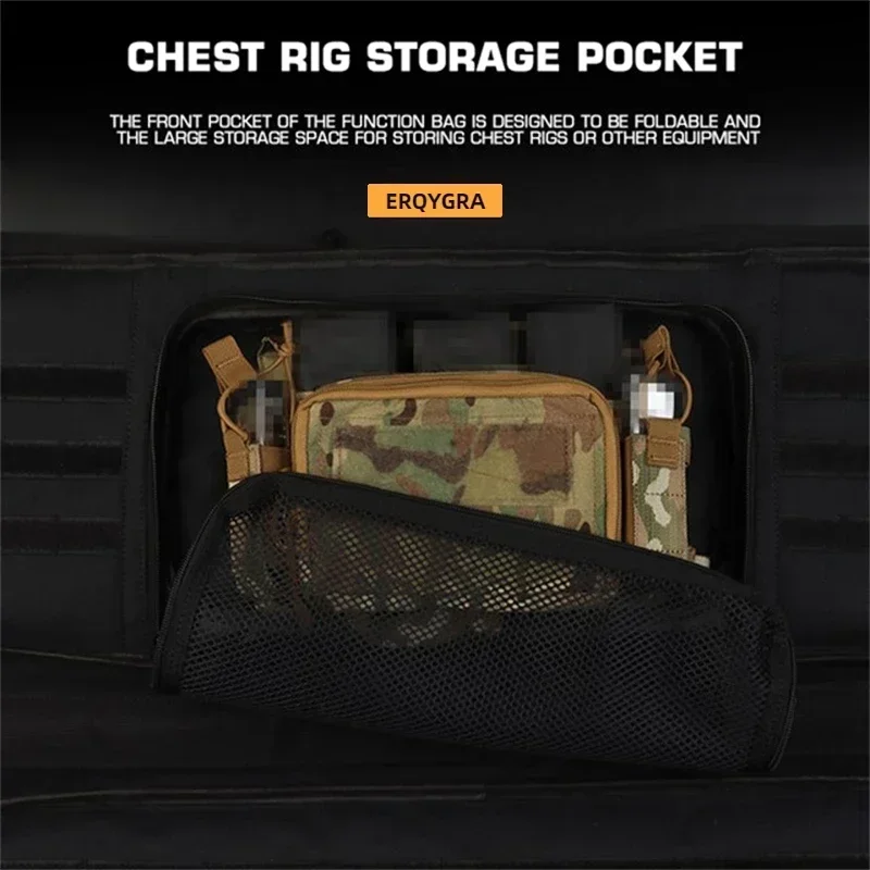 ERQYGRA-Bolsa táctica de caza para acampar, bolsa para Rifle de despliegue rápido, bolso de hombro portátil, accesorios para deportes al aire libre Airsoft - imagen 3