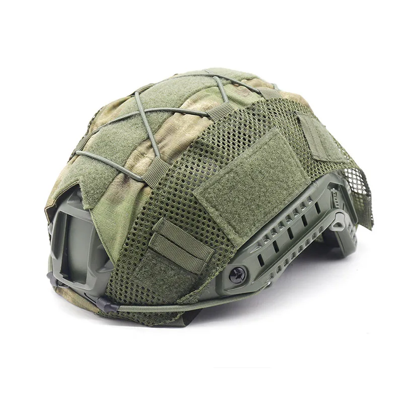 Cubierta de camuflaje táctico para casco de combate, accesorios de caza, funda de tela para casco rápido PJ / MH - imagen 3