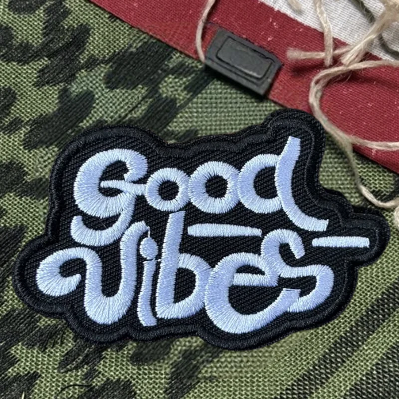 Parche bordado 3D de buen texto, chaleco táctico, gancho y bucle, sombrero, insignia de moral, mochila, pegatinas decorativas, parches para brazalete para ropa - imagen 2