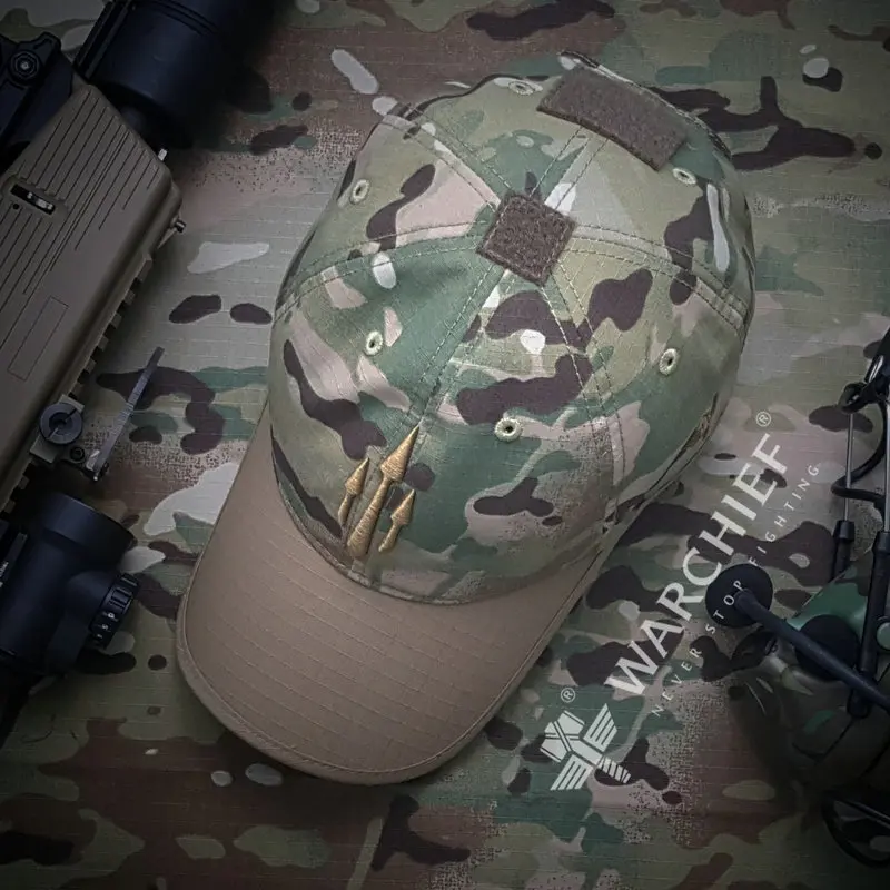Gorra de béisbol militar para hombre, parche negro Multicam, sombrero táctico para senderismo para hombre, camuflaje Airsoft, equipo militar de pesca, gorras Kryptek - imagen 4