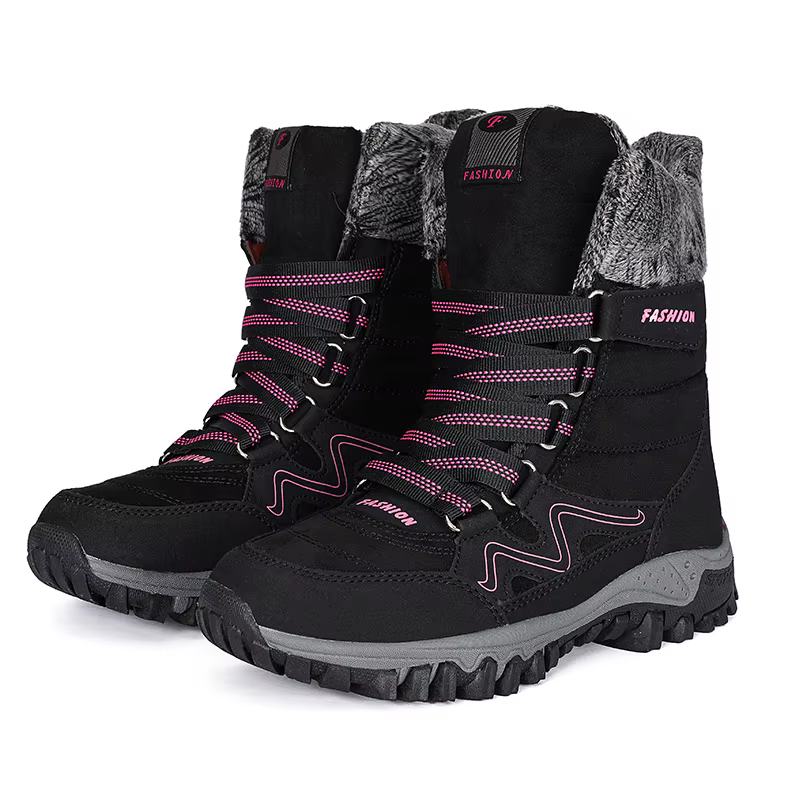 HIKEUP Botas de invierno antideslizantes con forro polar