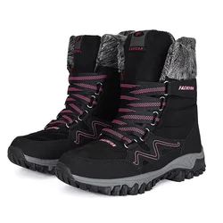 HIKEUP Botas de invierno antideslizantes con forro polar