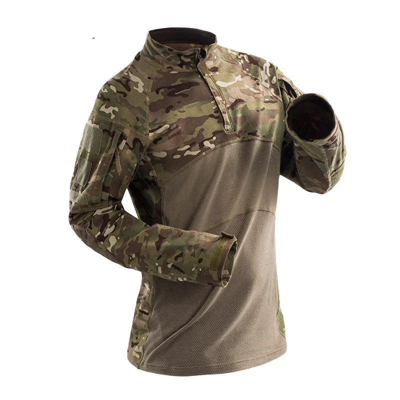 Nuevas camisas de senderismo para hombre, ropa táctica provenzada, uniforme de caza CP, traje de caza Airsoft de camuflaje, ropa de trabajo transpirable - imagen 4