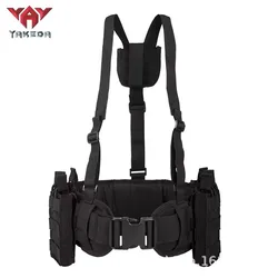 YAKEDA Eslinga tactica de poliester al aire libre ventral camuflaje