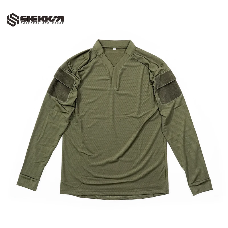 Shekkingears camiseta de Rugby estilo Velocity, camiseta táctica de manga larga de secado rápido - imagen 3