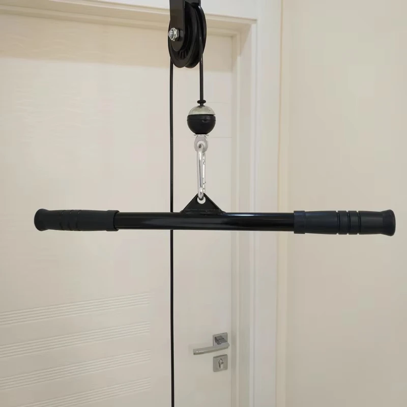 Juego de accesorios para máquina de Cable de polea de gimnasio de 40cm, mango de barra en T, cuerda, bíceps/tripes Blaster para Lat Pulldown, remo, entrenamiento en casa - imagen 4